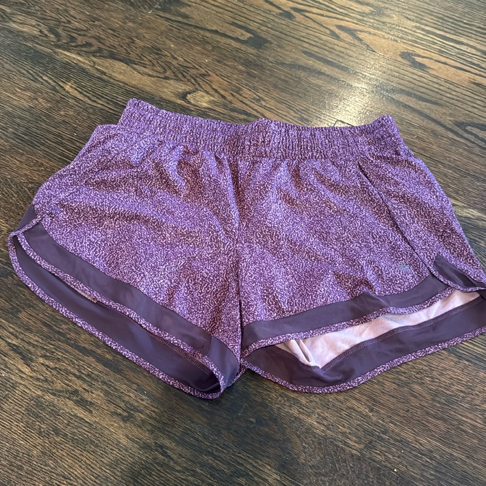 Athleta Printed Mesh Racer Run Short 4”